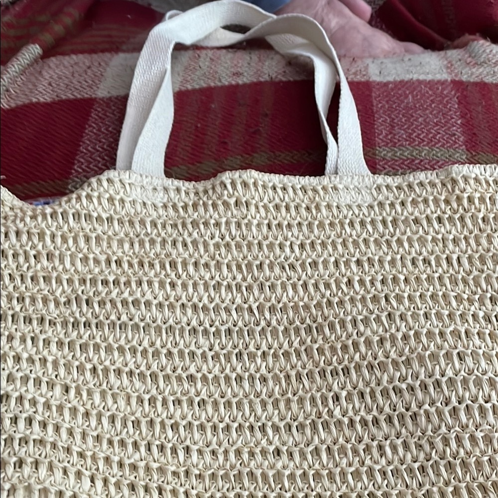 NWT Yankee Candle Elegant Raffia Tote Bag